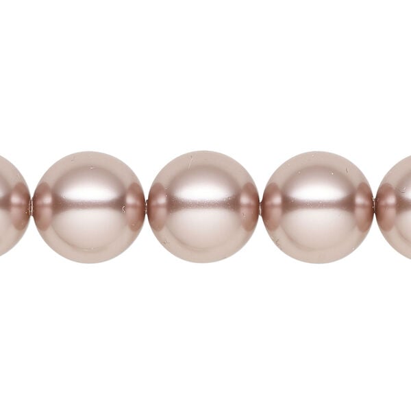 Pearl 1pkg10 vintage rose, Crystal Passions&reg; 12mm round 5810 image number 0