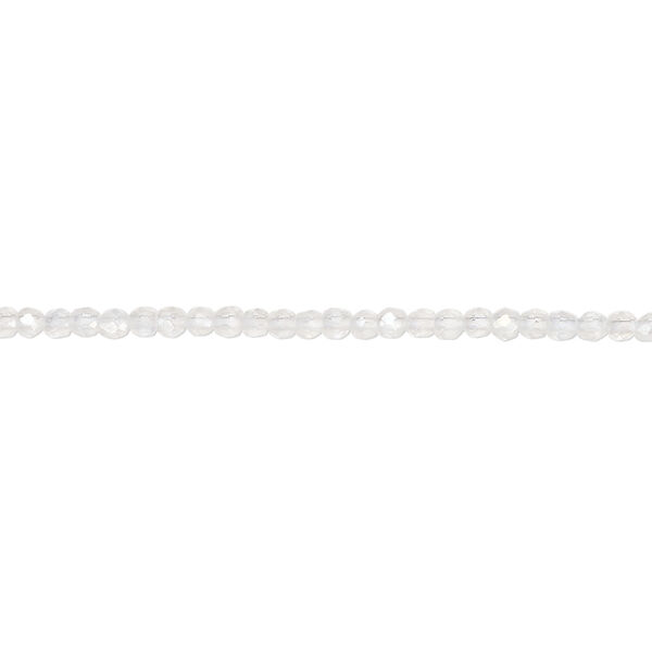Glass 1pkg1, faceted round bead 14 inch transparent clear AB 2mm image number 0