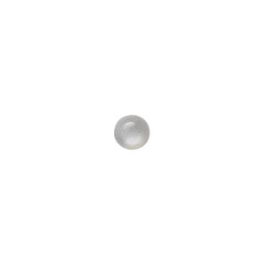 Silver moonstone 1pkg10, hand-cut calibrated round cab natural 5mm