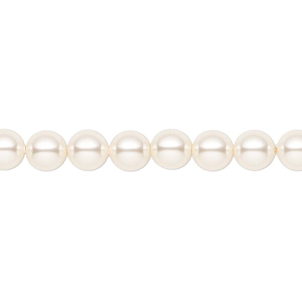 Pearl 50pk light creamrose, Crystal Passions® 6mm round 5810 image number 0