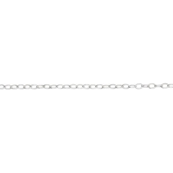 Chain, Gossamer™, sterling silver, 1.2mm cable. Sold per 50-foot spool. image number 0