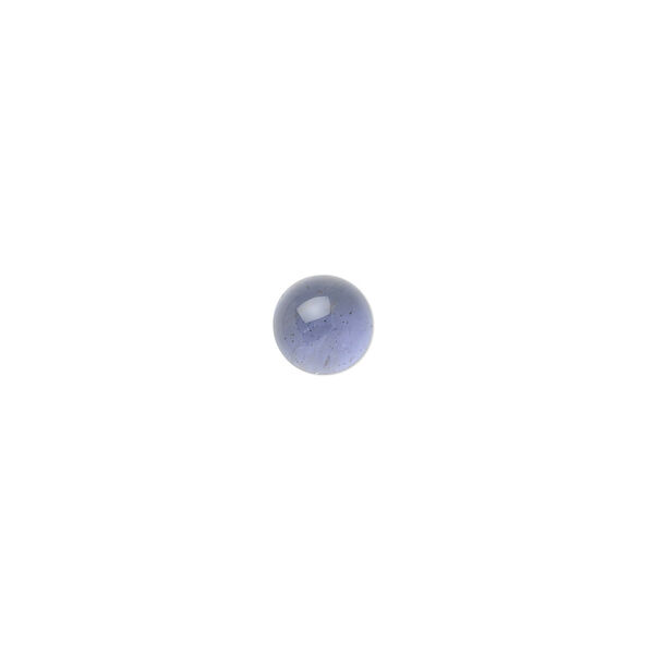 Iolite 1pkg1, hand-cut calibrated round cab natural 6mm image number 0