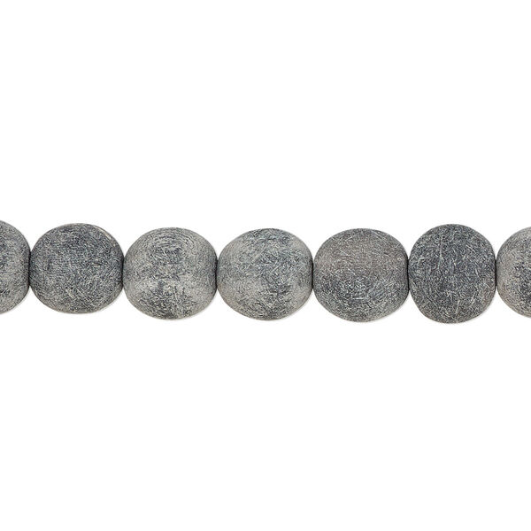 Bead, horn (natural), matte, 8mm round. Sold per 15-1/2" to 16" strand, approximately 45 beads. image number 0