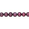 Freshwater pearl 1pkg1, semi-round, 15 inch dark wine 6-7mm cultured image number 0