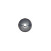Bead, Navajo pearl style, brushed oxidized sterling silver, 12mm round. Sold individually. image number 1
