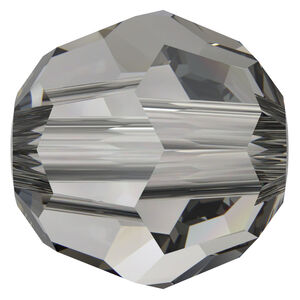 Bead 1pkg12 crystal urban grey, Crystal Passions&reg; 4mm round 5000