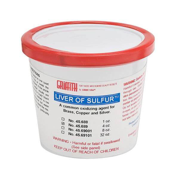 Oxidizer, Griffith Liver of Sulfur™, pkg/4-ounce container (45.689). image number 0