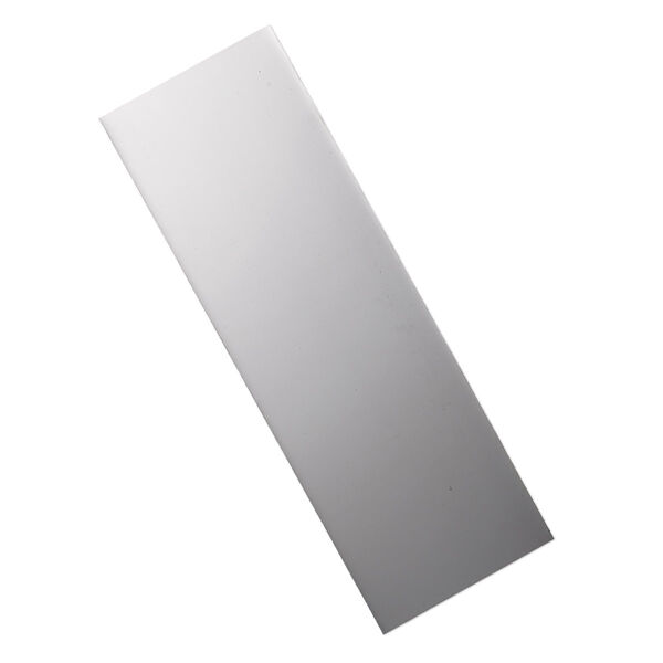 Sheet, sterling silver, half-hard with mirror finish, 18 gauge, 6x2 inches. Sold individually. image number 0