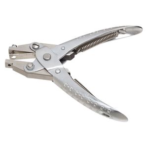 Pliers, EUROTOOL®, hole punch, steel, 5-1/2 inches with 1.5mm round punch. Sold individually.