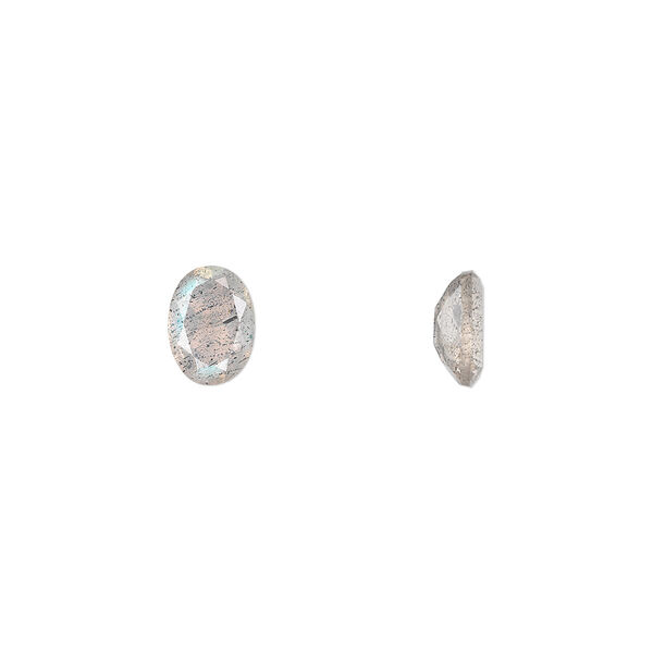 Gem, labradorite (natural), 7x5mm faceted oval, A- grade, Mohs hardness 6 to 6-1/2. Sold individually. image number 0