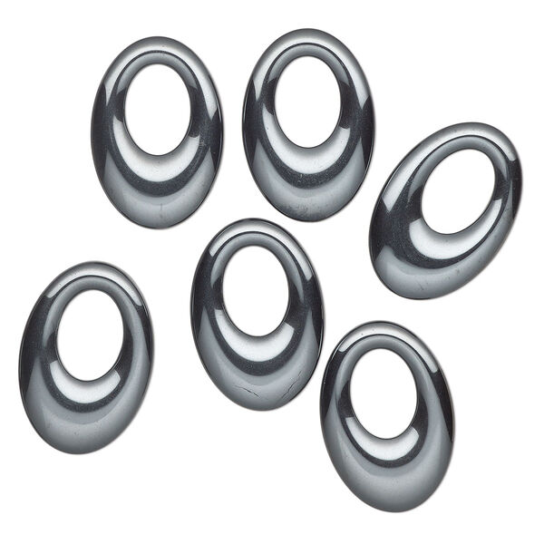 Focal Hemalyke™ 6pk, 34x24mm-35x25mm undrilled oval go-go manmade image number 0
