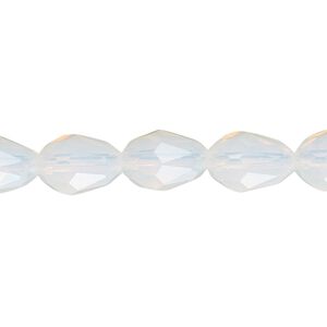 Bead Celestial Crystal® 1pkg40, 11X7.5mm-12X8mm teardrop / 66 facets, translucent frosted clear