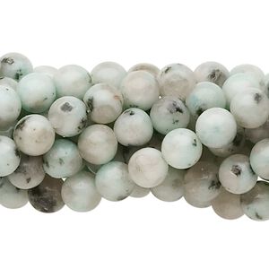 Sesame jasper 1pkg10, round bead natural 15.5-16 inch 6mm