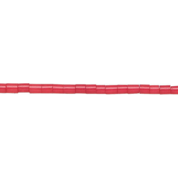 Bead, "coral" (resin) (imitation), red, 2-3mm heishi. Sold per 22-inch strand. image number 0