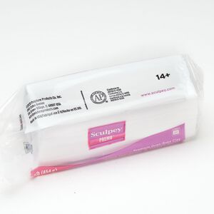 Sculpey® PREMO polymer clay 1pkg1, bar white 1 pound