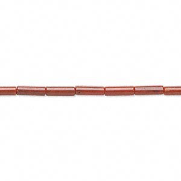 Bead, bamboo coral (dyed), red, 7x2mm round tube, B grade, Mohs hardness 3-1/2 to 4. Sold per 16-inch strand. image number 0