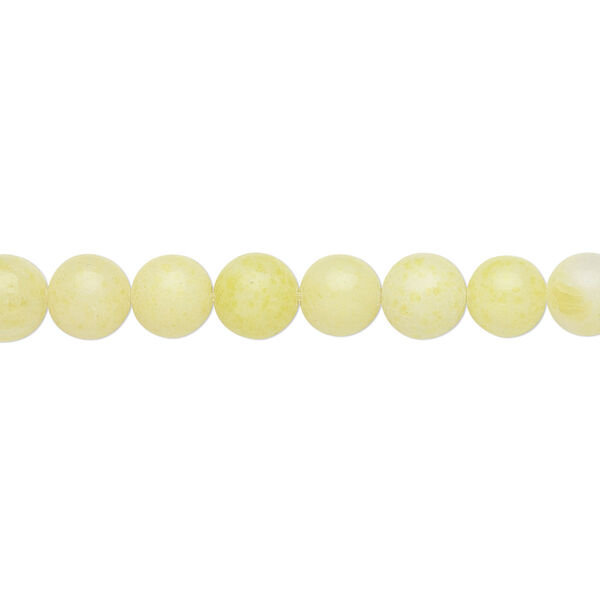 Peridot "jasper" 1pkg1, round bead natural B grade, 15.5-16 inch 6mm image number 0
