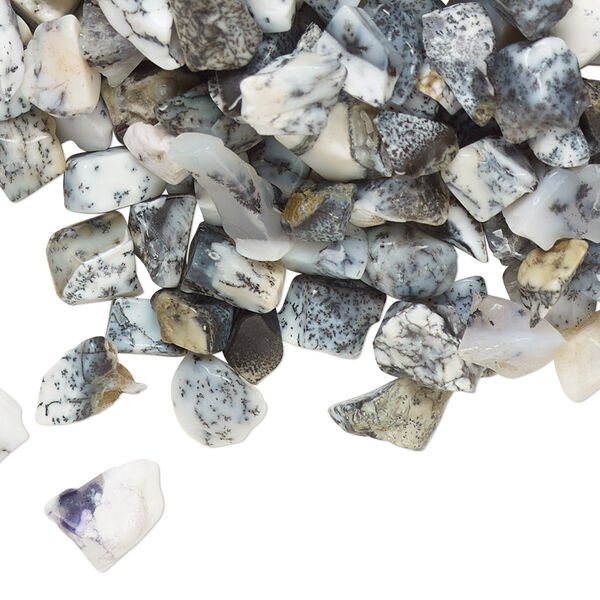 Inlay chip, dendritic opal (natural), mini undrilled chip, Mohs hardness 5 to 6-1/2. Sold per 2-ounce pkg. image number 0