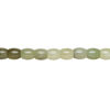 New "jade" 1pkg1, barrel bead natural, 15 inch 21x20mm-22x21mm light to dark image number 1