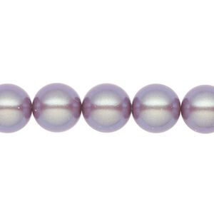 Pearl 50pk pearlescent violet, Preciosa Czech crystal 10mm round