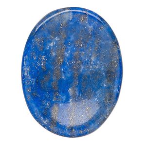 Lapis lazuli 1pkg1, oval worry stone natural 35x25mm