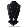Display, necklace and earring, leatherette, black, 10 x 5-1/2 x 5 inches, VELCRO&reg;-style tab on back. Sold individually. image number 1
