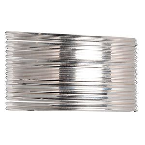 Wire, sterling silver, dead-soft, square, 21 gauge. Sold per pkg of 5 feet.