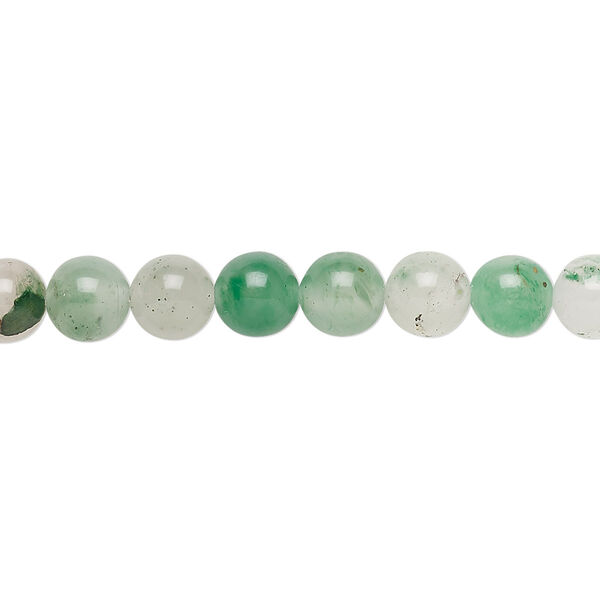 Bead, Madagascar quartz (natural), 6mm round, B grade, Mohs hardness 7. Sold per 15-1/2" to 16" strand. image number 0