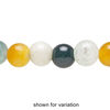 Multi-gemstone 1pkg1, round bead 15 inch 10-11mm image number 1