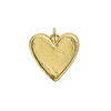 Charm 1pkg4, imitation rhodium-plated "pewter" (zinc alloy) / enamel, pink / white, 20mm, heart / awareness ribbon image number 1