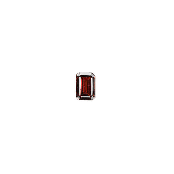 Gem, almandite garnet (natural), 7x5mm hand-cut faceted emerald-cut, A grade, Mohs hardness 7 to 7-1/2. Sold individually. image number 0