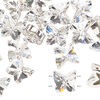 Sew-on 1pk crystal silver plate, Preciosa Czech crystal 10mm spacer butterfly image number 1