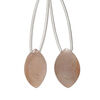 Coffee moonstone 1pkg2, hand-cut top-drilled puffed marquise bead natural B grade, 18x11mm image number 0