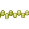Freshwater pearl 1pkg1, top-drilled rice, 15 inch aloe 8x7mm-11x8mm cultured image number 0