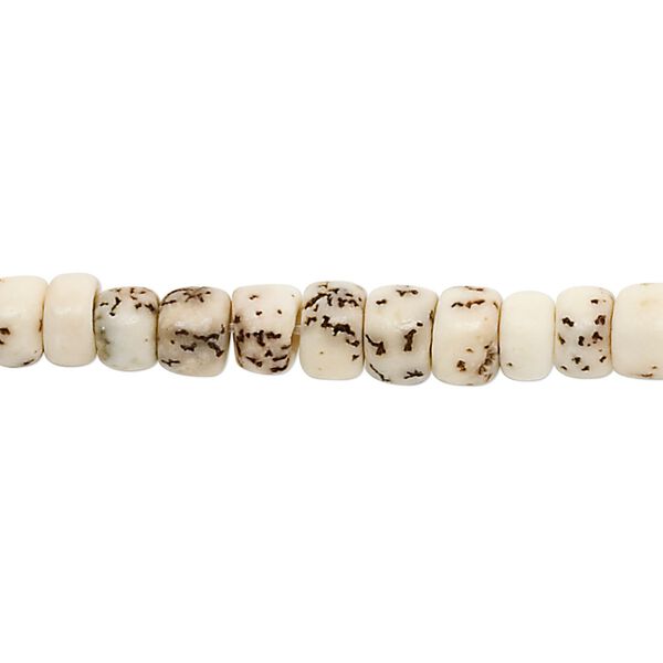 Bead, betel nut (waxed), 5x3mm-6x5mm rondelle. Sold per 15-1/2" to 16" strand. image number 0