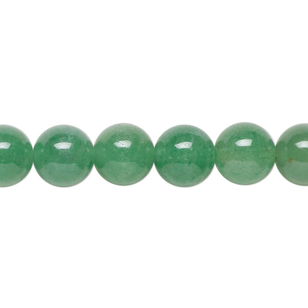 Bead 1pkg1 green aventurine, 8mm round B grade, 15.5-16 inch natural image number 0