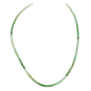 Chrysoprase 1pkg1, hand-cut faceted rondelle bead natural 15.5-16 inch 4x3mm
