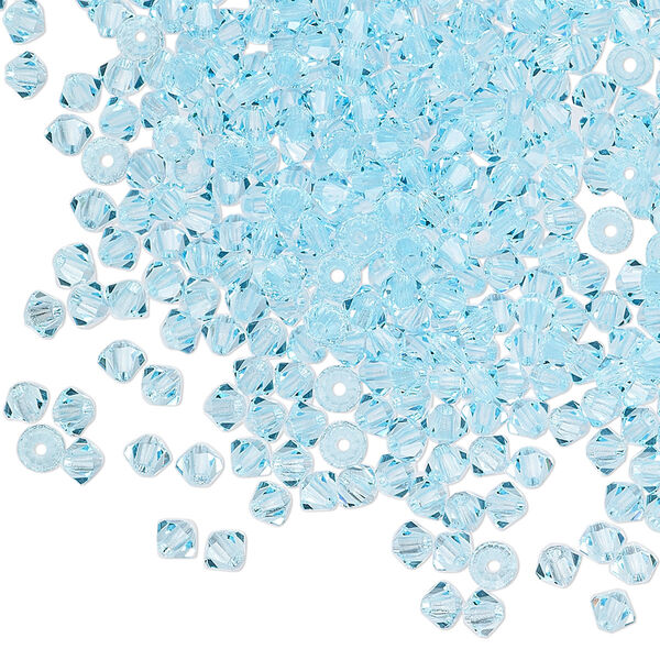 Bead 144pk aqua bohemica, Preciosa Czech crystal 3mm bicone image number 0