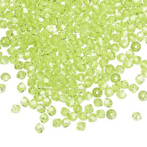 Bead 144pk citrus green, Crystal Passions® 3mm bicone 5328