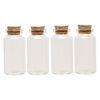Component, glass and cork, clear, 59.5x30mm bottle with stopper. Sold per pkg of 24. image number 1