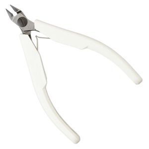 Pliers Lindstrom® Supreme series 1pkg1 alloyed steel, 4-1/4 inches flush-cutter, white / silver (PLR-7191)