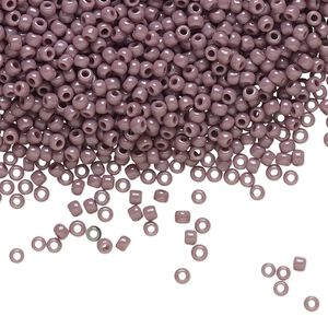 Seed bead, TOHO BEADS®, glass, pkg/7.5g, #11 round, opaque lavender (TR-11-52).
