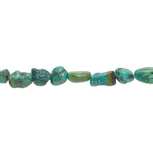 Turquoise 1pkg1, nugget bead 15.5-16 inch mini