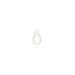 Drop, Wrap-Tite®, 14Kt gold, 6x4mm pear setting. Sold individually.
