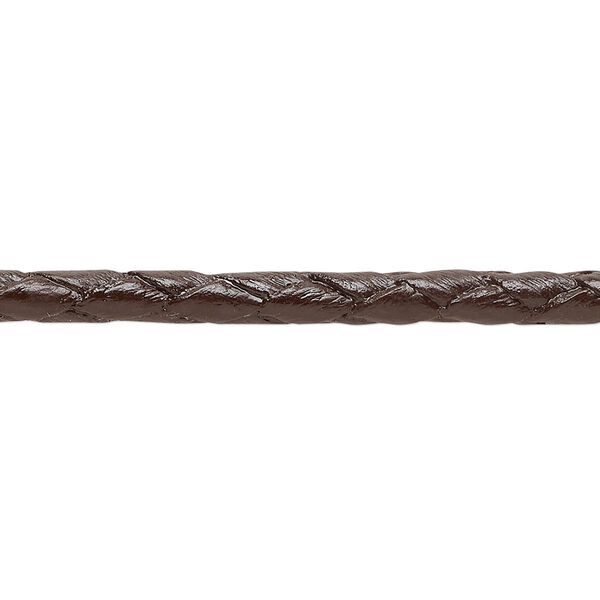 Bolo cord, leather, brown, 3.5-4.5mm round. Sold per pkg of (4) 35-inch lengths. image number 0