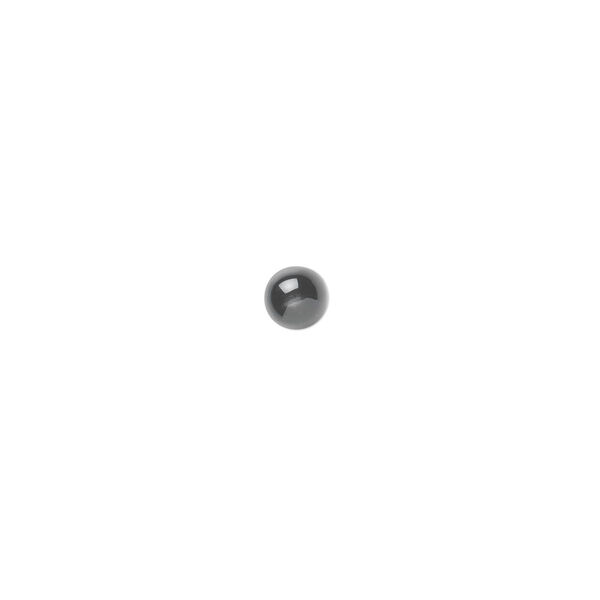 Cabochon, black star diopside (natural), 4mm non-calibrated round, C grade, Mohs hardness 5-1/2 to 6. Sold per pkg of 4. image number 0