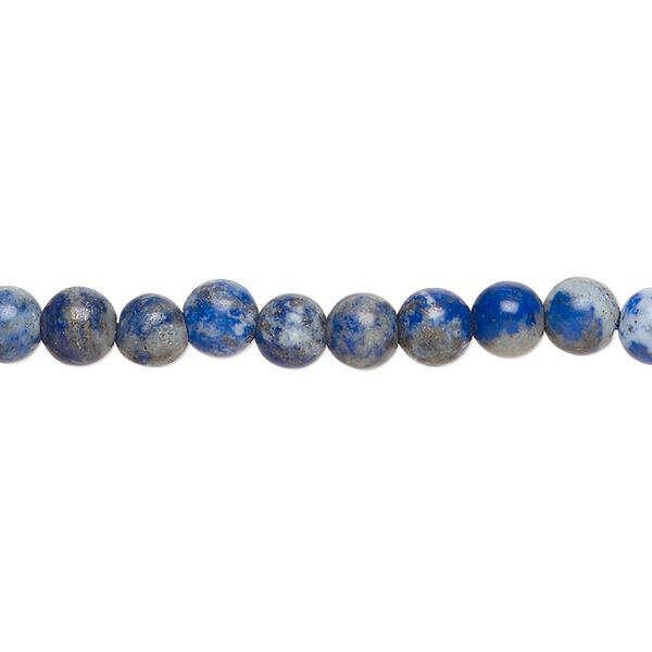 Lapis lazuli 1pkg1, round bead 15 inch 4-6mm image number 0