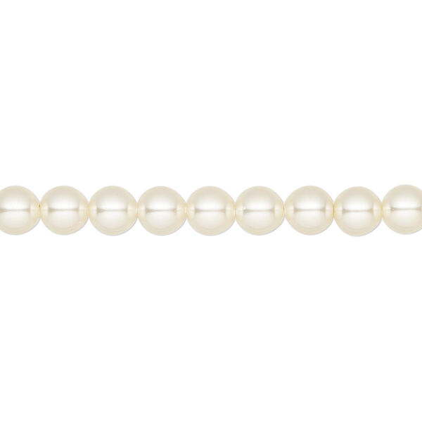 Pearl 500pk cream, Crystal Passions® 5mm round 5810 image number 0