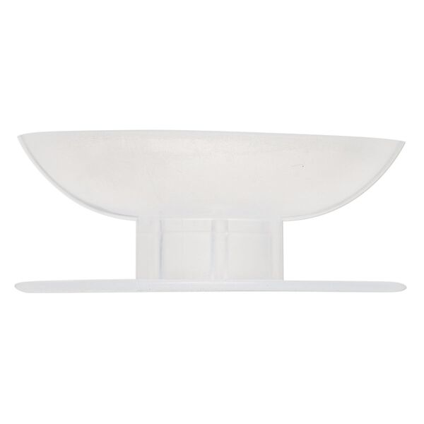Huggy Spool®, soft plastic, clear, 2-1/2 inch round with 3/4 inch hole. Sold per pkg of 4. image number 1