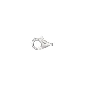 Clasp lobster claw 1pkg2 sterling silver, 10x6mm, 1-strand